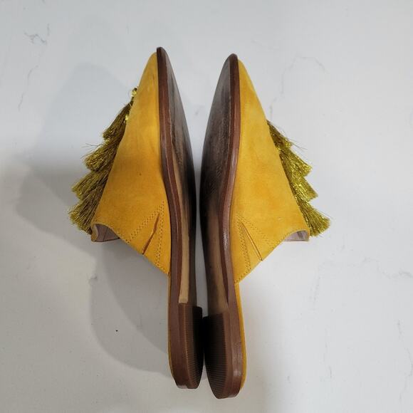 Nine West Ollial Leather Upper Mules With Tassels Size 6M - Picture 5 of 9